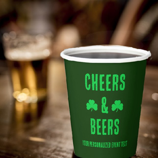 Cheers and Beers Party Event Paper Cups (Creator Uploaded)