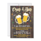 Cheers and Beers Retirement Party Invitation