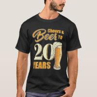 Cheers And Beers To 20 Years Funny Birthday Party
