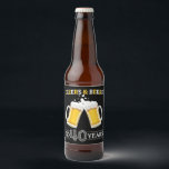 Cheers and Beers to 40 Years Beer Bottle Label<br><div class="desc">Cheers and Beers to 40 Years Beer Bottle Label</div>
