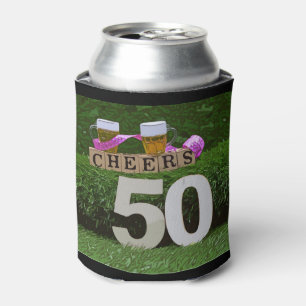Cheers and beers  to 50 years birthday can cooler