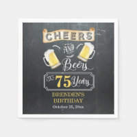 Cheers and Beers to 75 Years Birthday Party