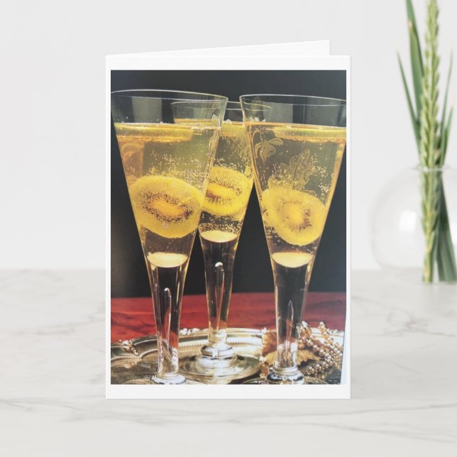 *CHEERS* AND *MERRY CHRISTMAS* TO YOU CARD (Front)