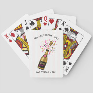 Cheers Babes Personalized Las Vegas Bachelorette Playing Cards