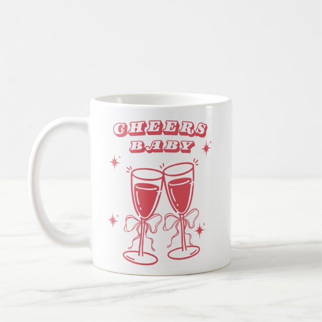 Cheers Baby Champagne Mug (Left)