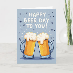 Cheers Beer Day Graphic Card