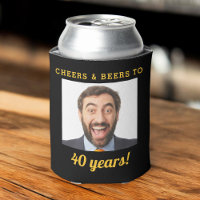 Cheers & Beers 40 Years Birthday Photo Keepsake