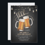 Cheers & Beers Surprise Adult 40th Birthday Party  Invitation<br><div class="desc">EDITABLE Cheers and Beers Suprise 30 40 50 Adult Birthday Party Invitation ZB4</div>
