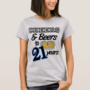Cheers & Beers to 21 Years Birthday Shirt