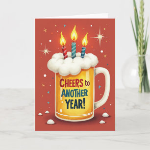 Cheers Birthday Mug Card