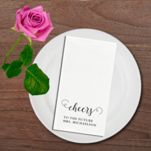 Cheers Bride To Be Wedding Event Napkin