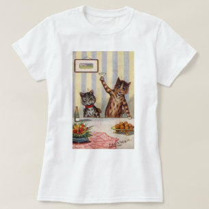 Cheers Cat, Louis Wain T-Shirt