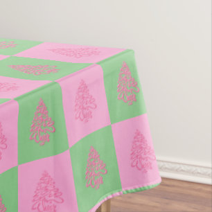 Cheers Christmas Trees-4-COTTON TABLECLOTH 52x70
