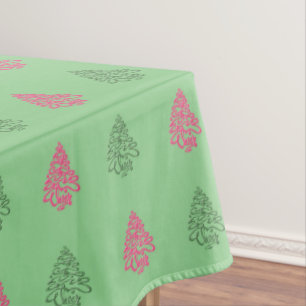Cheers Christmas Trees-5-COTTON TABLECLOTH 52x70