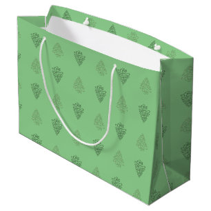 CHEERS CHRISTMAS TREES-6-GIFT BAG L