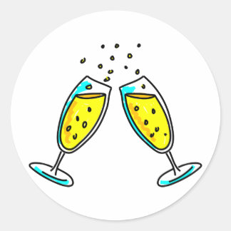 Cheers Classic Round Sticker