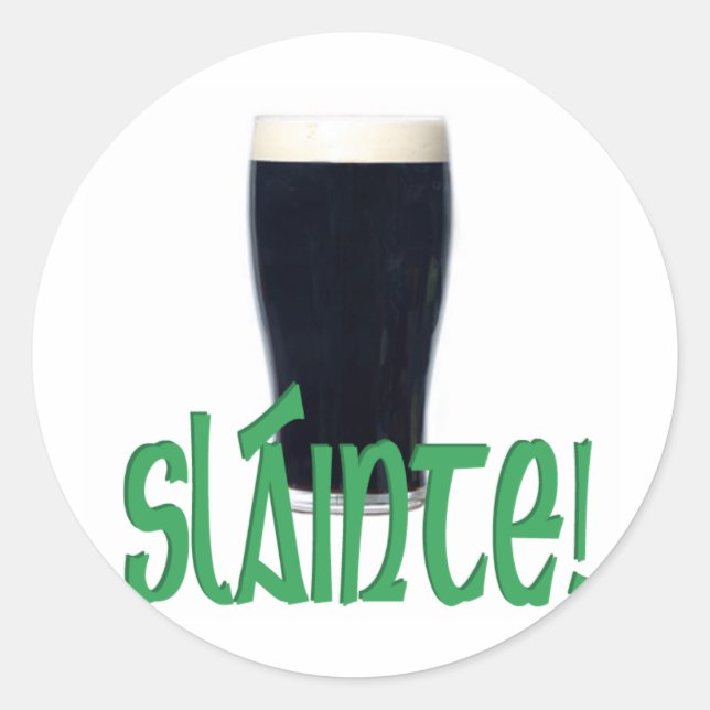 Cheers Classic Round Sticker (Front)