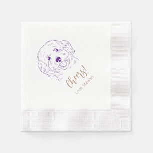 Cheers! Cockapoo Wedding Napkins