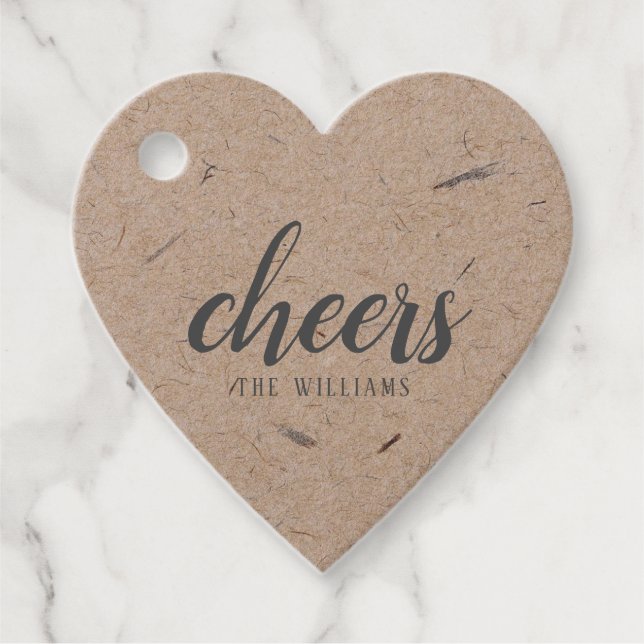 Cheers Custom Holiday Christmas Sticker or Labels (Front)