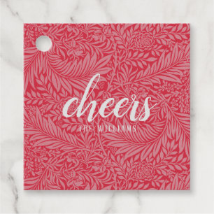 Cheers Custom Holiday Christmas Sticker or Labels