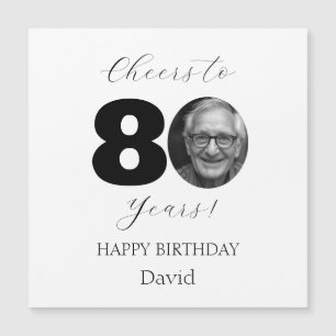 Cheers Custom Photo Milestone Birthday Greeting