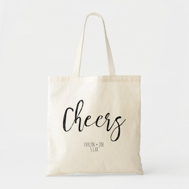 Cheers Custom Tote Bag (Front)