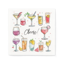 Cheers Drink Doodles Cocktail