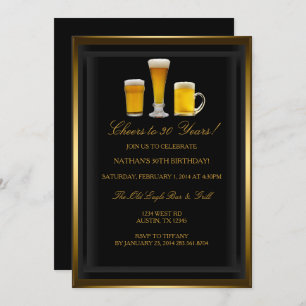Cheers drinks Birthday Party Invitation