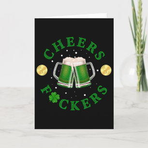 Cheers Ers Funny St Patricks Day Irish Drinking Card