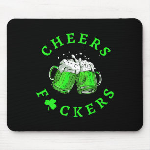 Cheers Ers St Patricks Day Men Women Beer Drinking Mouse Mat