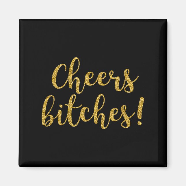 Cheers Es Happy New Year Celebration New Years Eve Magnet (Front)