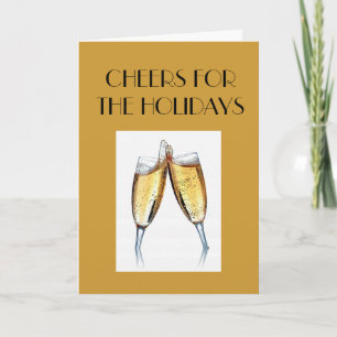 CHEERS FOR THE HOLIDAYS HOLIDAY CARD