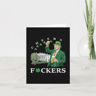 Cheers Forers St Patricks Day Funny Beer Drinking  Card