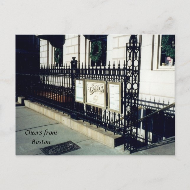 cheers from boston postcard (Front)