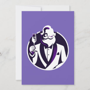 Cheers from Santa - Elegant Holiday Toast Card