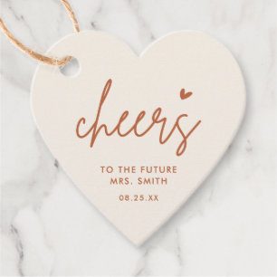 Cheers Future Mrs Desert Bridal Shower Favour Tags
