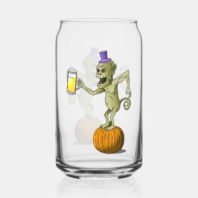 Cheers Ghouls Halloween Party Can Glass (Front)
