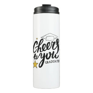 Cheers Graduation Graphics Best Graduation Party Thermal Tumbler
