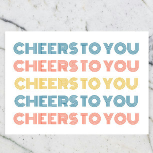 Cheers Greeting Card