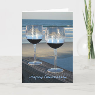 "Cheers - Happy Anniversary" - Greeting Card