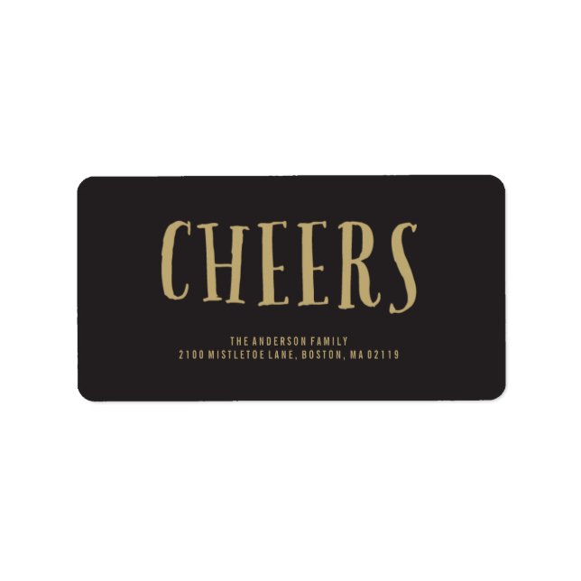 Cheers! | Holiday Address Labels (Front)