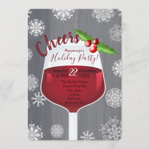 Cheers- Holiday cocktail party invitation