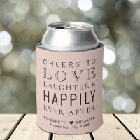 Cheers Love Laughter Happily Ever After Wedding
