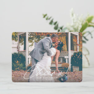 Cheers! Married New Year Photo Holiday Card