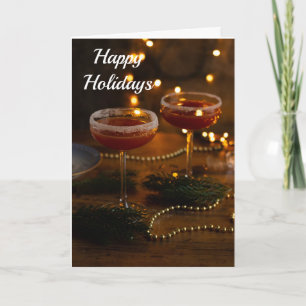 ***CHEERS*** MERRY CHRISTMAS/HAPPINESS IN NEW YEAR HOLIDAY CARD