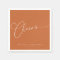Cheers Minimal Burnt Orange Script Custom Wedding