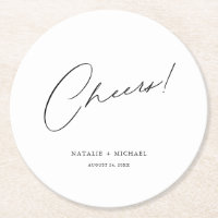 Cheers Modern Unique Personalised Custom Wedding