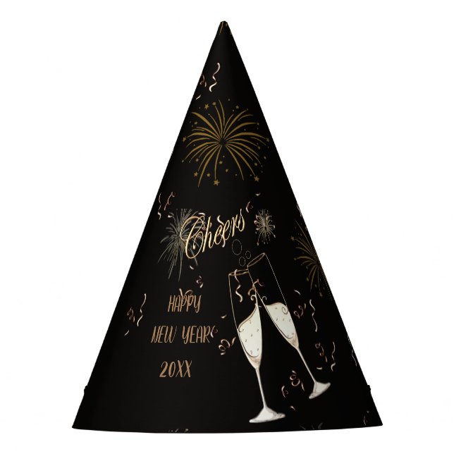 Cheers New Year Party Hat (Front)