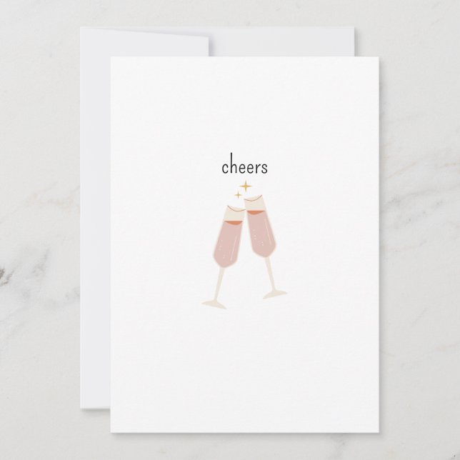 Cheers! Party invitation  (Front)