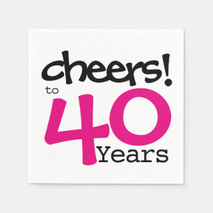 Cheers personalised party paper napkins